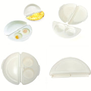 Silicone Egg Cooker Tray Microwave Omelette Steamer and Poacher Kitchen Tool