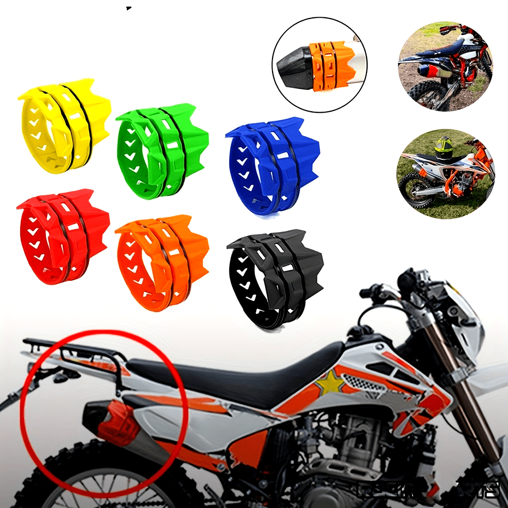 Mototsikl chiqishi muffler shovqinni yutuvchi bardoshli ABS kauchuk qoplamasi, ko‘p ranglarda