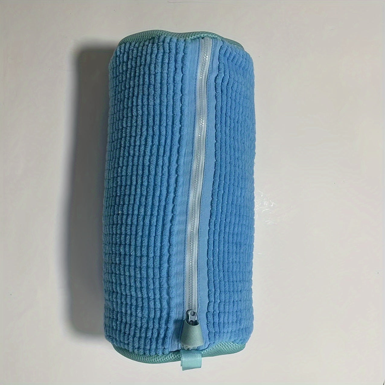 Yashil Chenille poyabzal yuvish sumkasi, zipli, sneaker tozalash uchun, mashinada yuvish mumkin