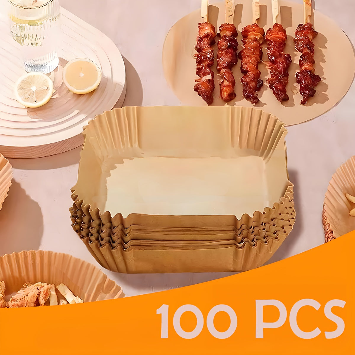 Non-Stick Heat-Resistant Air Fryer Liners for Baking and Cooking