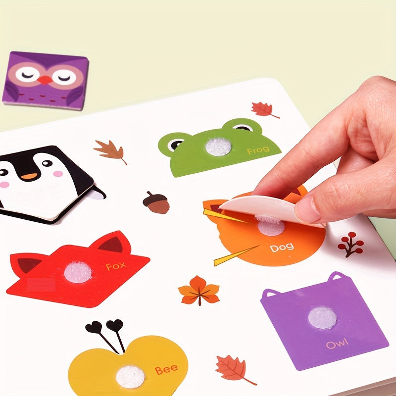 Educational Sticker Set for DIY Quiet Book White Paper for Children 14+
