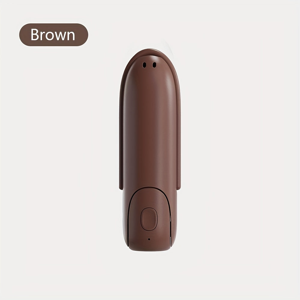 Ручной USB-вентилятор с регулируемой конструкцией, материал ABS, кнопочное управление, носимый, для использования в помещении/на улице, встроенный литиевый аккумулятор. Может использоваться как очиститель воздуха с функцией нагрева/охлаждения.