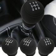Silicone Gear Shift Knob Cover Non-Slip Black White Auto Accessory