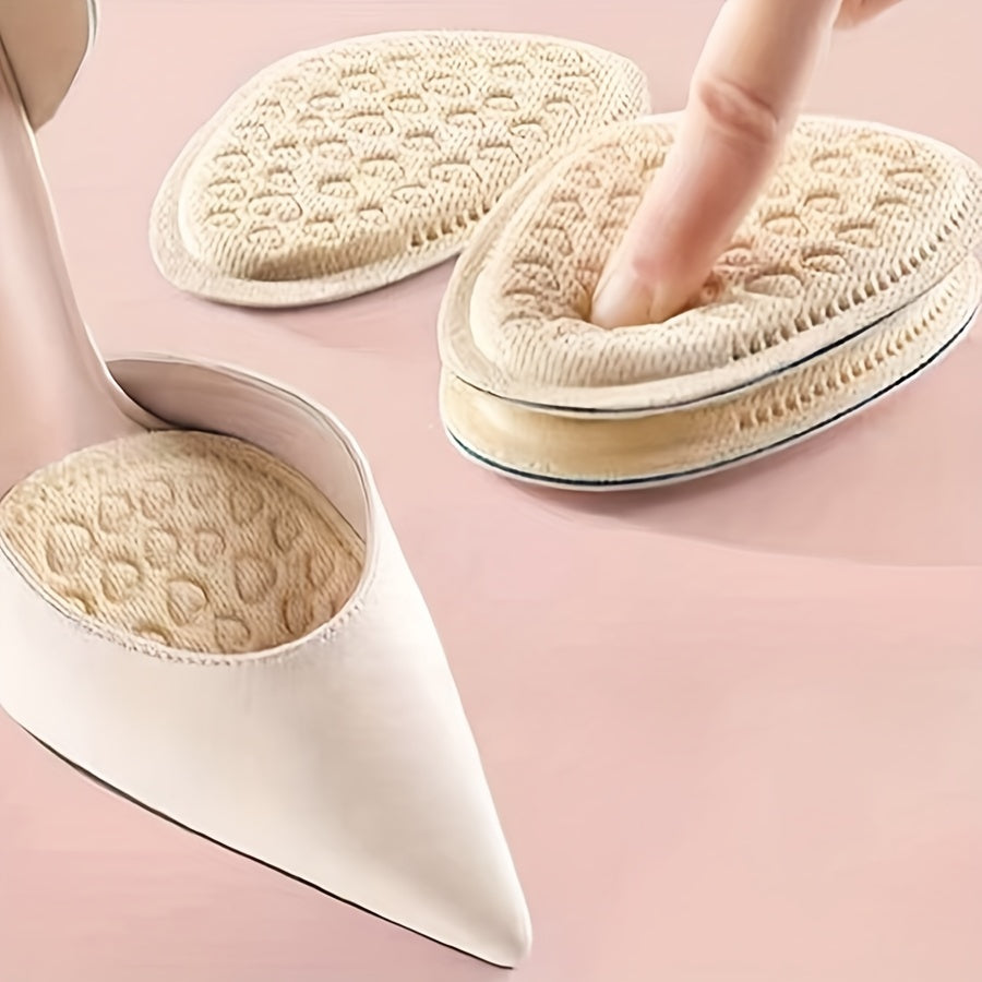 Women's Memory Foam Forefoot Pads Non-Slip Half Insoles for High Heels