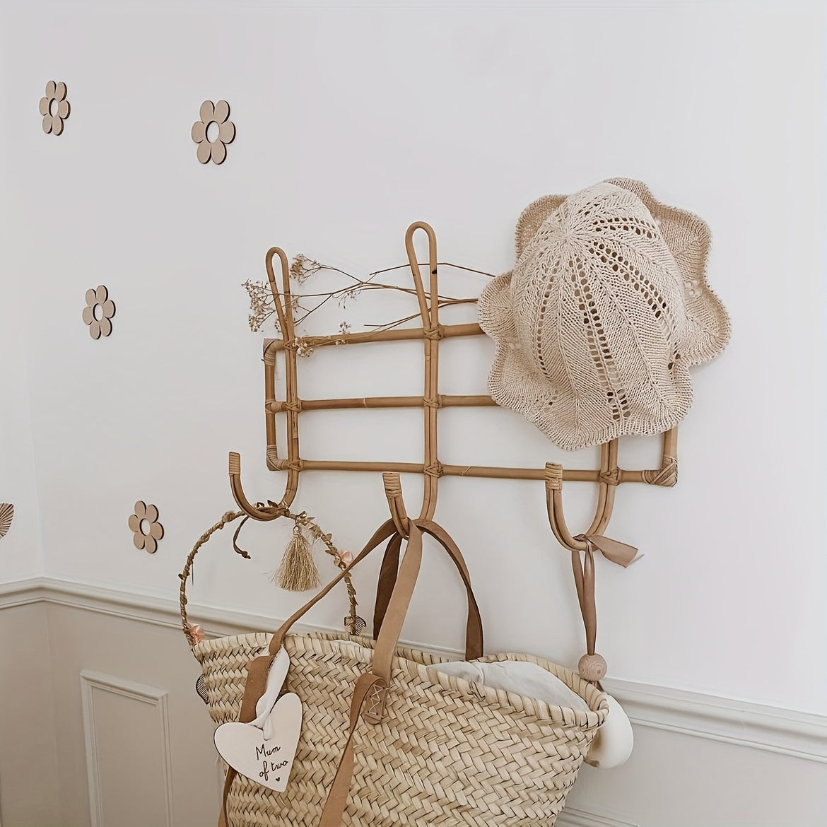 2, 3 yoki 6 ta Yog'och Mini Devor Stiker Dekoratsiyalari to'plami, Qushlar, Bulutlar va Gullar bilan. Ushbu Qayta ishlatiladigan Yaratijiy Yog'och Devor Dekoratsiyalari bilan Bolangizning Xonasini bezang.