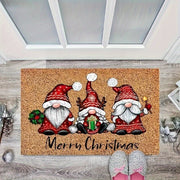 Christmas Gnome Door Mat Non-Slip Indoor Outdoor Entry Rug