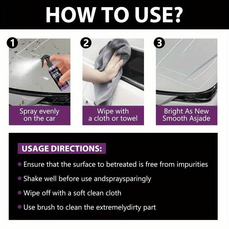 All-In-One Foam Cleaner 2-Pack 100ML Strong Automotive Deep Cleaning