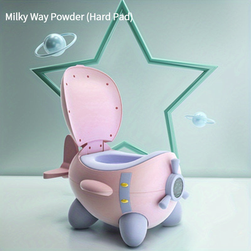 Cartoon Airplane Potty Training Seat for Babies and Toddlers with Stability and Comfort