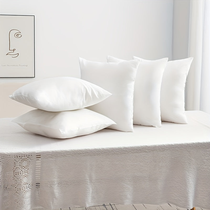 White High-Elasticity Pillow Inserts for Sofa Bed Patio Decor Set of 6