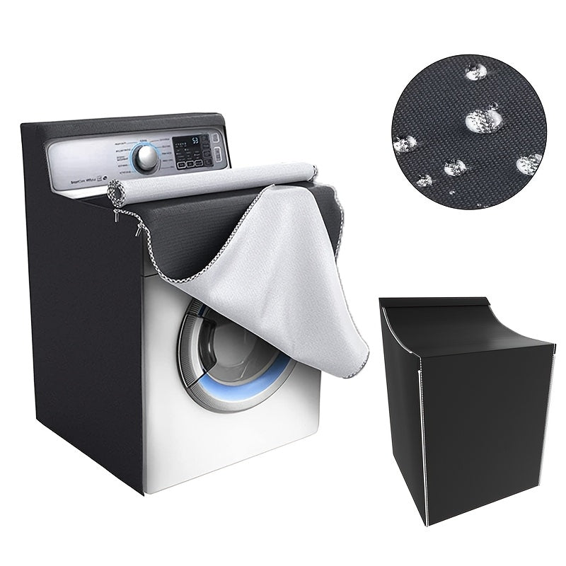 Oxford Fabric Washing Machine Cover Waterproof Dustproof Sunproof with Zipper for Indoor Outdoor Use