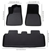 Model Y 2020-2024 uchun barcha ob-havo TPE pol va bagaj matolari 5 o'rinli