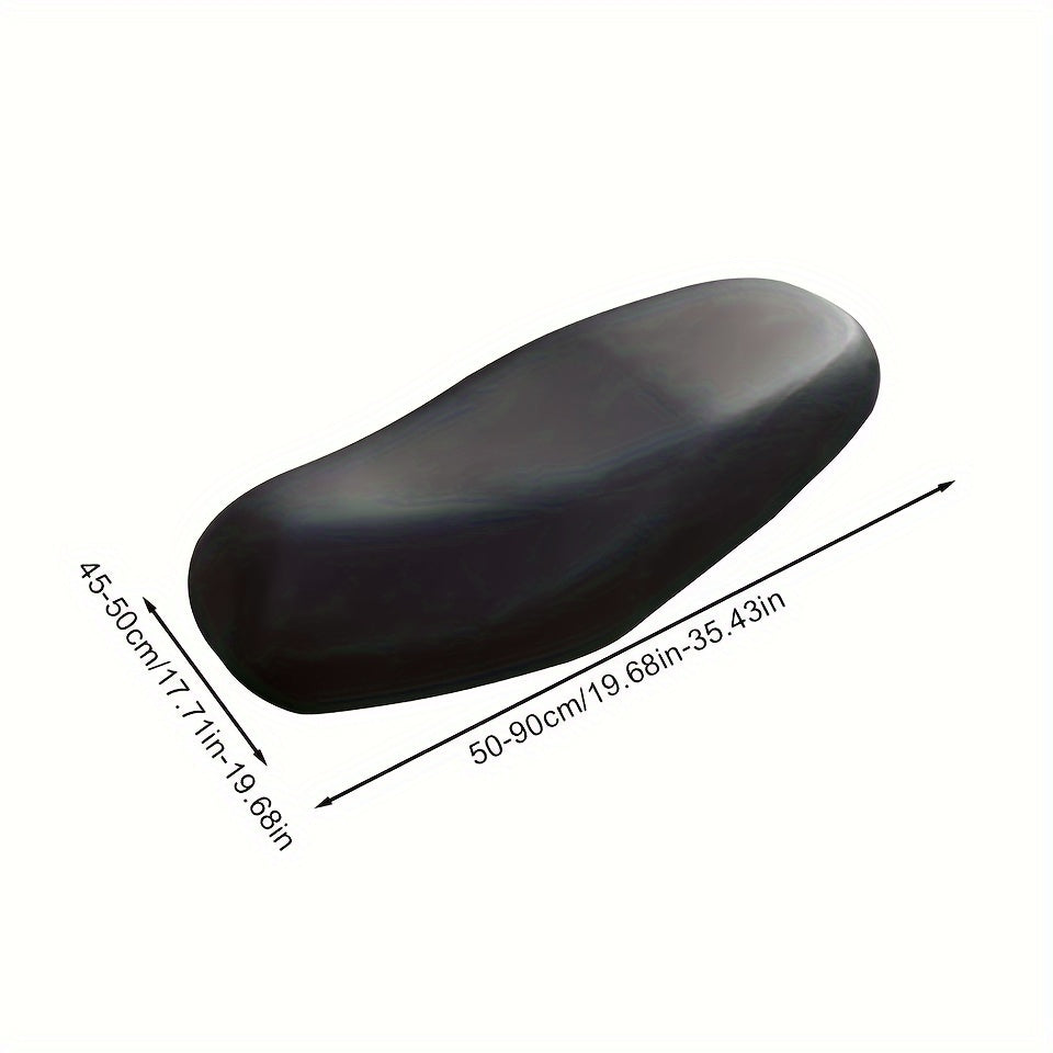 Funda para asiento de motocicleta negra, impermeable, resistente al polvo y a los rayos UV, ajuste ceñido
