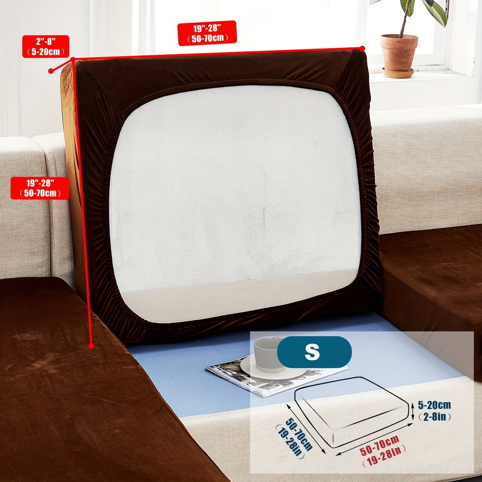 Велюровый чехол для дивана/подушки для домашних животных, пылезащитный и мягкий чехол для дивана для домашнего декора.