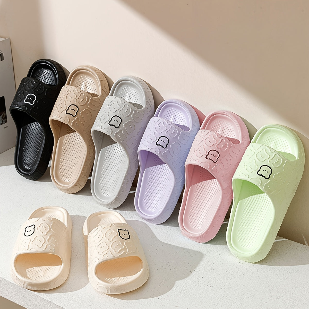 Yumshoq, nafas oladigan, yopishmaydigan, barcha mavsumlar uchun EVA erkaklar va ayollar uchun qiziqarli multfilm ayiqlari shlyapkalari