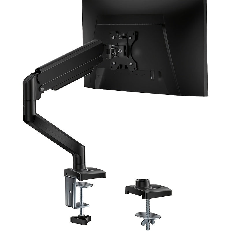 Soporte de montaje para monitor con resorte de gas de aleación de aluminio para pantallas de 33.02-81.28 cm