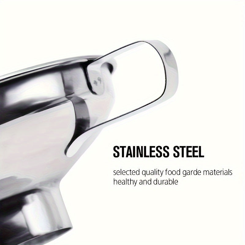 Metal Jam Funnel Stainless Steel Handle for Wide and Regular Mouth Cans