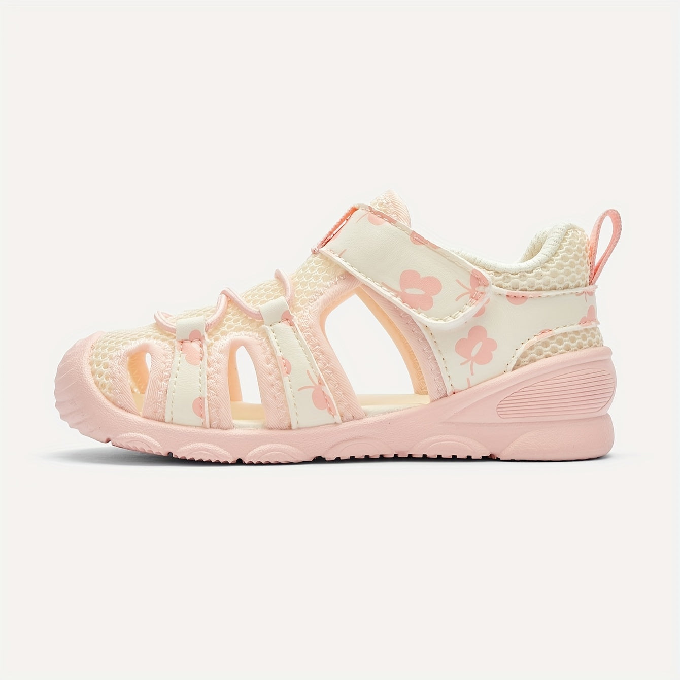 Kichkina qizlar uchun bo'sh poyabzal, yozgi nafas oladigan, sirpanmaydigan rezina poyabzal