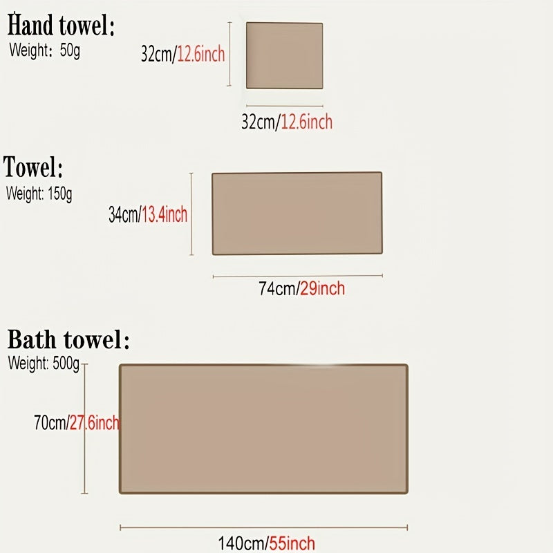 Cotton Hand and Bath Towel Set with Embroidery for Hotels and Salons Absorbent Luxurious Bathroom Accessories