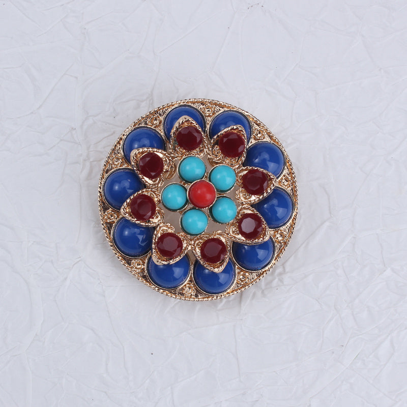 Enamel Lotus Brooch Pin for Coats and Skirts Stylish Dual-Use Jewelry