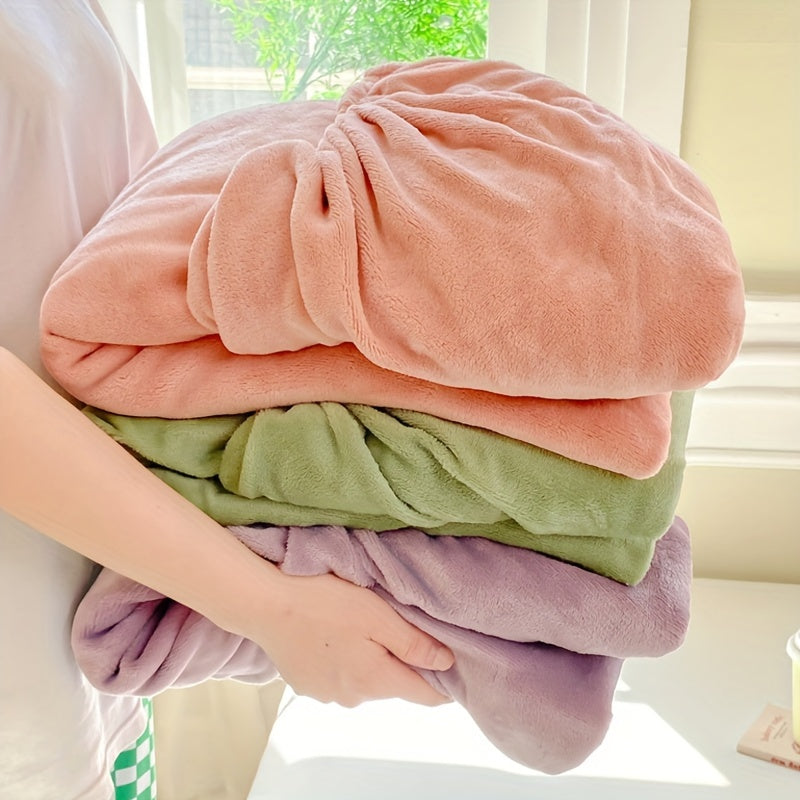 Velvet Fitted Sheet Soft Cozy All-Season Bed Sheet with Elastic, Multiple Colors