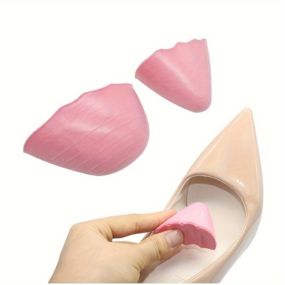 Unisex Rubber Shoe Inserts - Red, Comfort Fit, Reduces Size, Pair