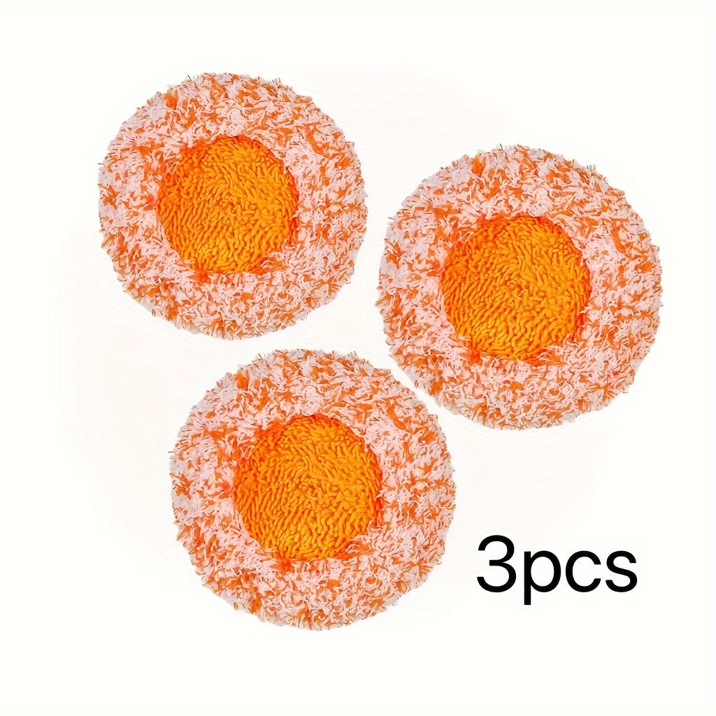 Quruq va nam tozalash uchun 3 ta quyosh guliga o‘xshash mop mato to‘plami