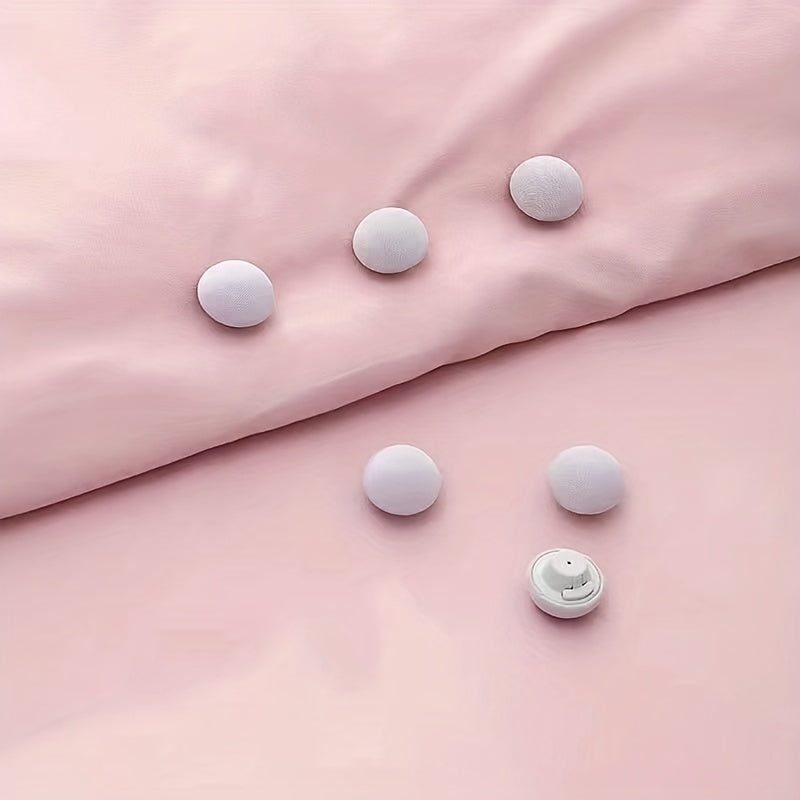 Juego de 12 clips de colcha azules para sujetar la ropa de cama, clips antideslizantes reutilizables