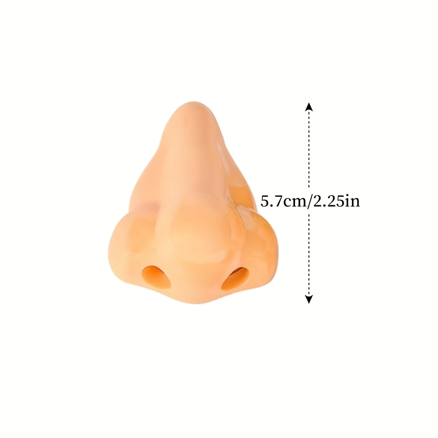 Nose-Shaped Pencil Sharpener for Kids Light Brown Plastic Quirky Fun