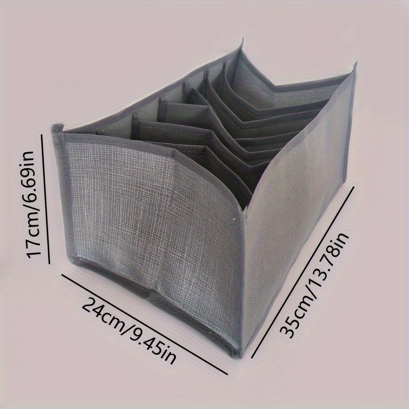 Caja de almacenamiento para ropa de lona plegable para jeans, ropa interior, calcetines, en dormitorios