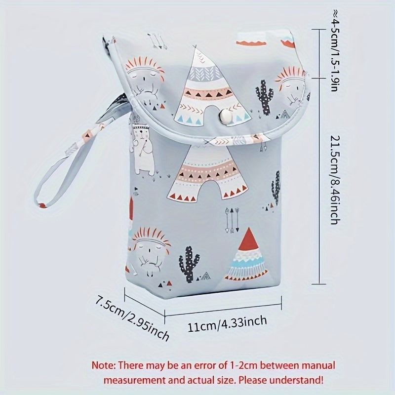 Large Capacity Waterproof Diaper Bag for Kids Reusable Oxford Storage Handbag