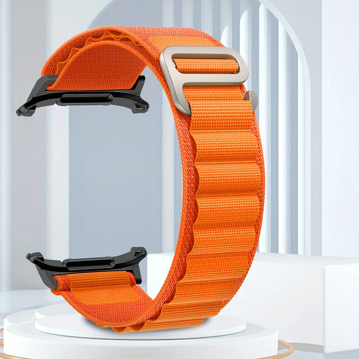 Nylon Sport Watch Band for Samsung Galaxy Watch Ultra 47mm Waterproof Breathable Adjustable