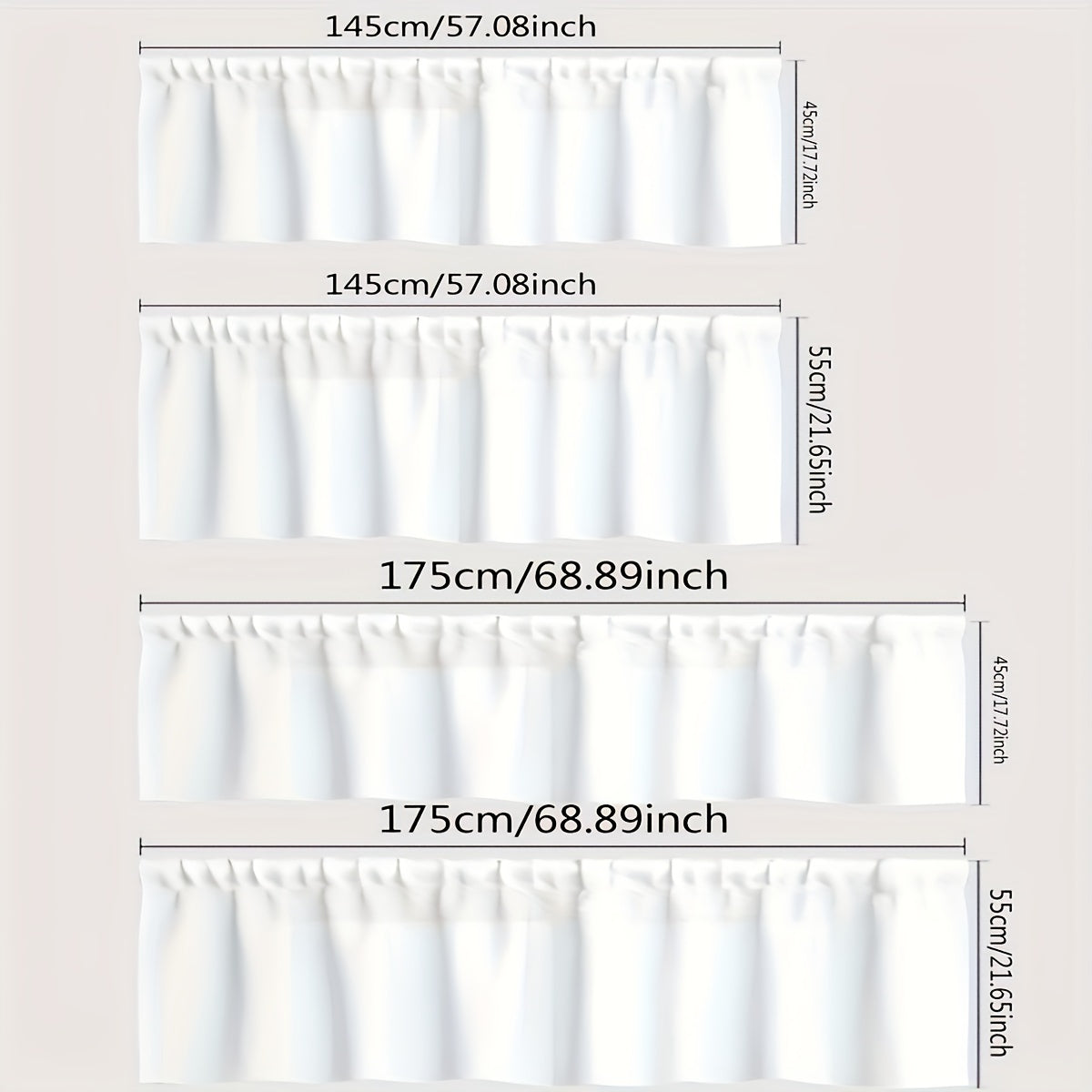 Christmas Kitchen Valance Curtain Pine Tree Ornament Light-Filtering Fabric