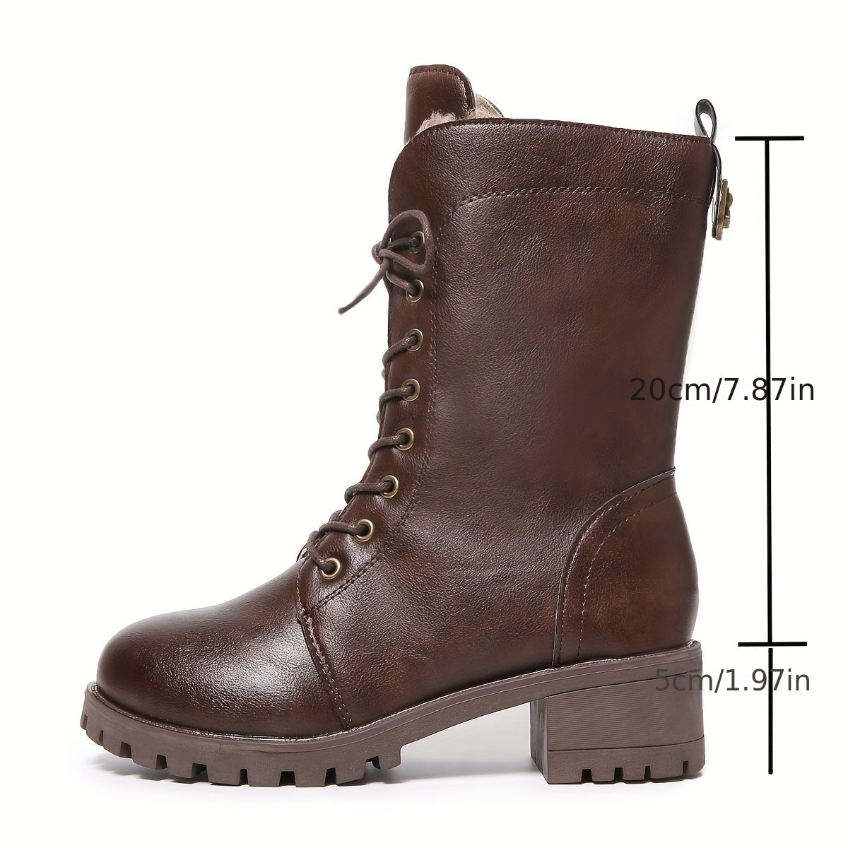 Женские кожаные сапоги до середины икры с молнией, стильные и удобные