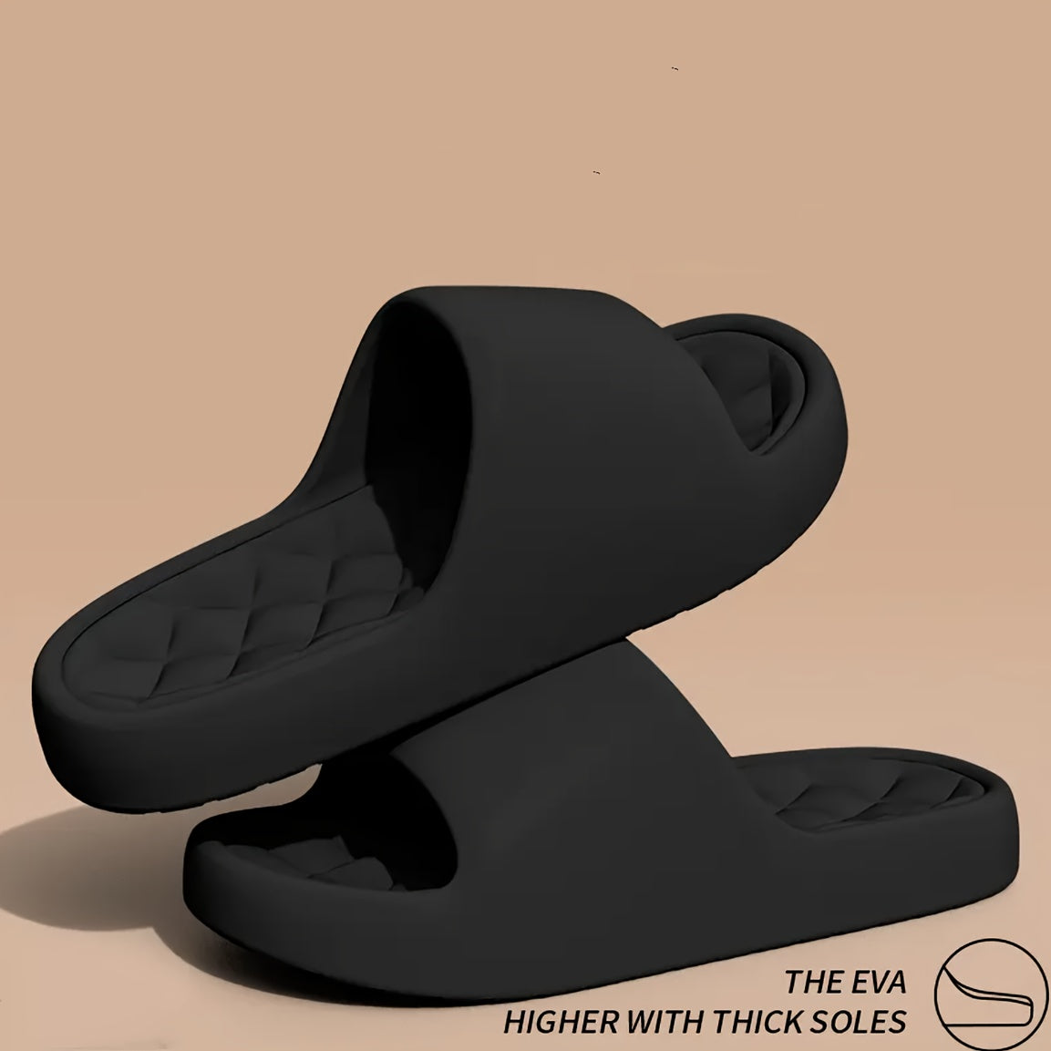 Unisex Solid Color EVA Pillow Slides for Indoor Outdoor Comfort