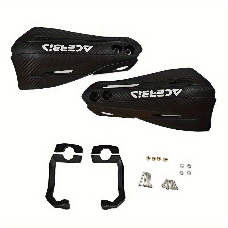 Motorcycle Handguards Carbon Fiber Look Windproof Easy Install for Dirt Bikes