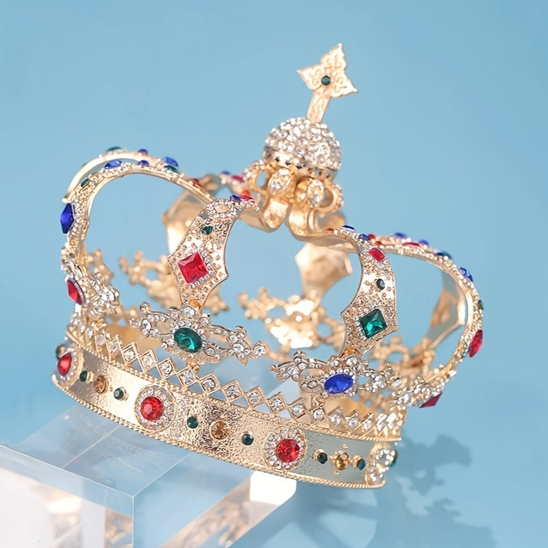 Vintage sintetik kristal tiara taqmoq uchun to'ylar, promlar va partiyalar