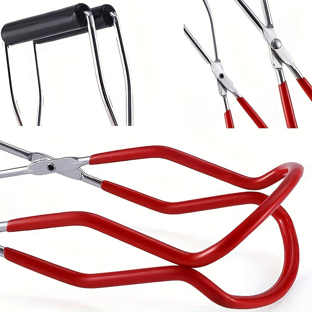 Stainless Steel Canning Jar Lifter Tongs for Hot Jars with Grip Handle