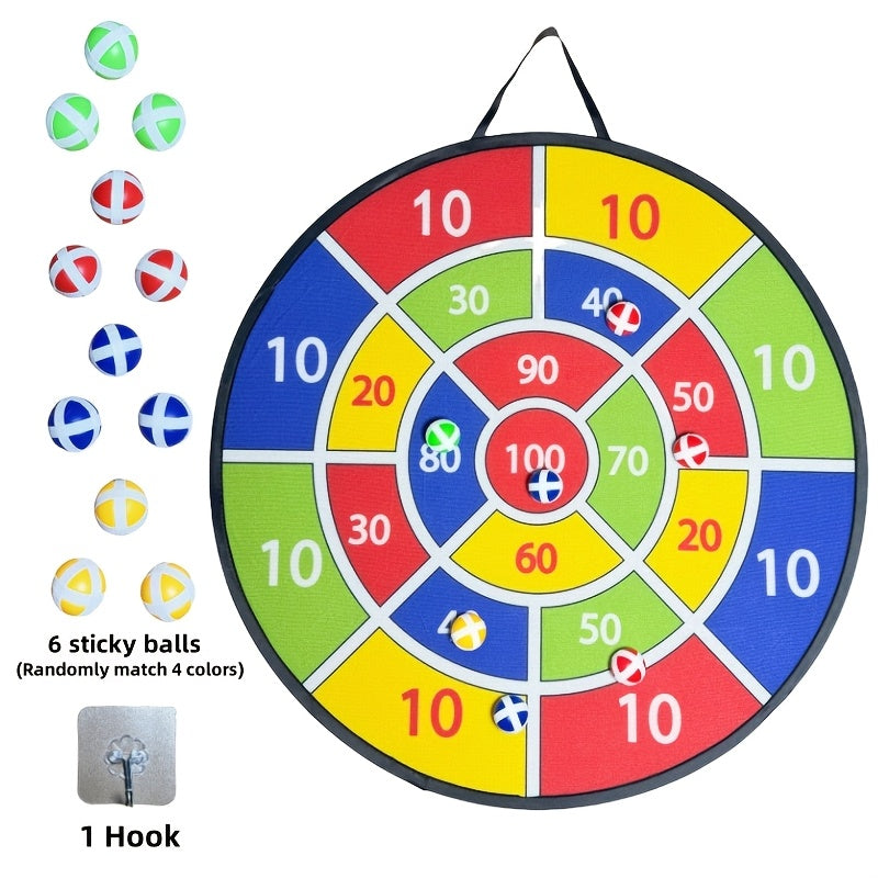 12-Piece Sticky Dart Board Game Set Indoor Outdoor Family Party Toy