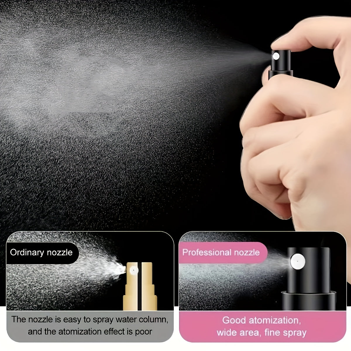 Refillable Aluminum Perfume Atomizer Spray Bottle for Travel and Car Use