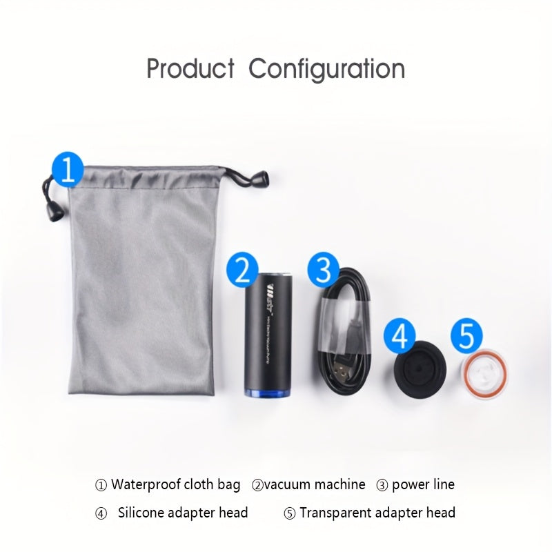 Sayohat va 3D bosma rulolarini saqlash uchun mini elektr vakuum yopishtiruvchi