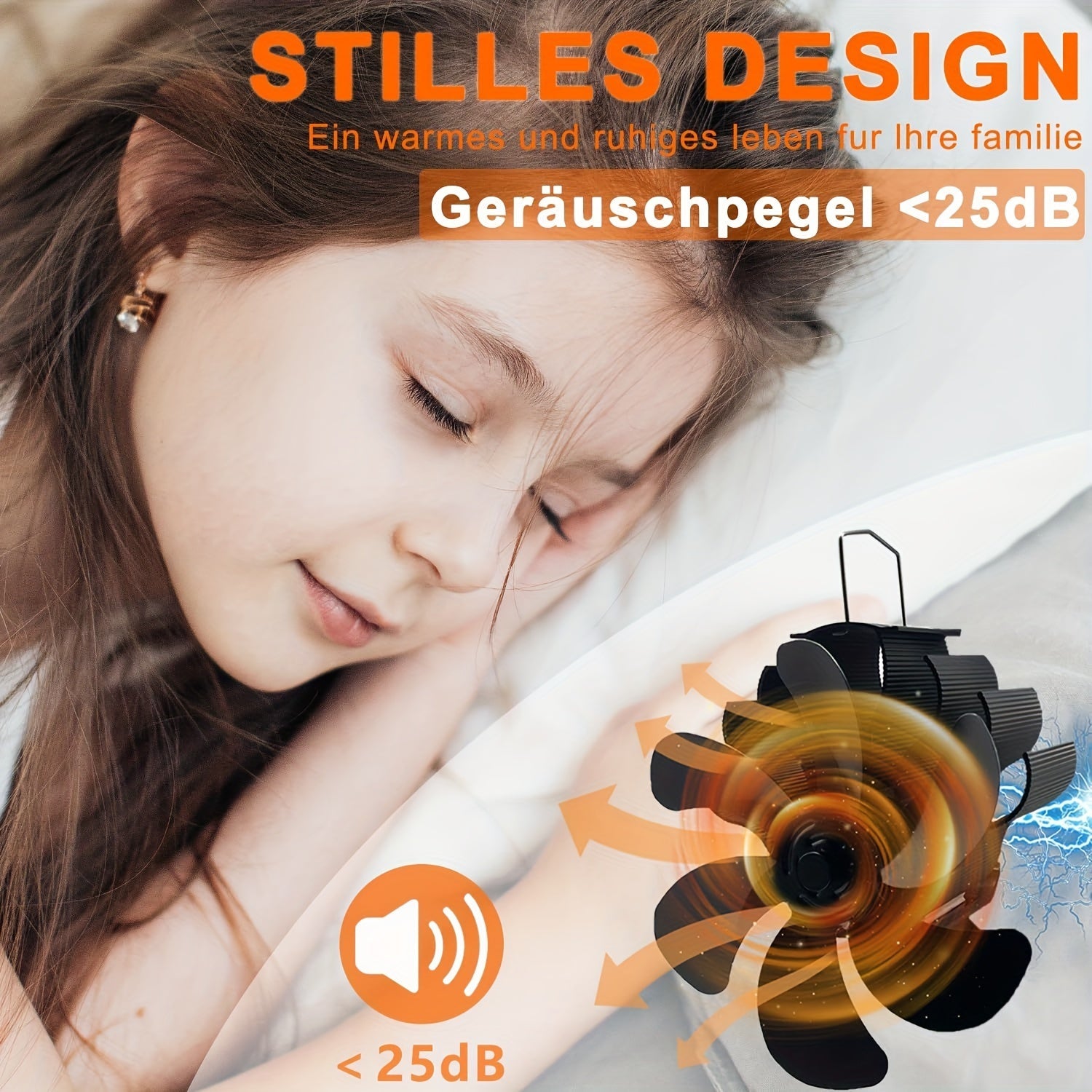 EcoSmart Magnit Pechka Ventilyatori: Yog'och Yoqish Uchun Ekologik Toza Yechim. Ushbu 6-Varaqli Alyuminiy Kamina Ventilyatori Elektr energiyasiz Havo Aylanishini Yaxshilaydi. Portativ Dizayn va Polirovka Qilingan Yuzaga ega.