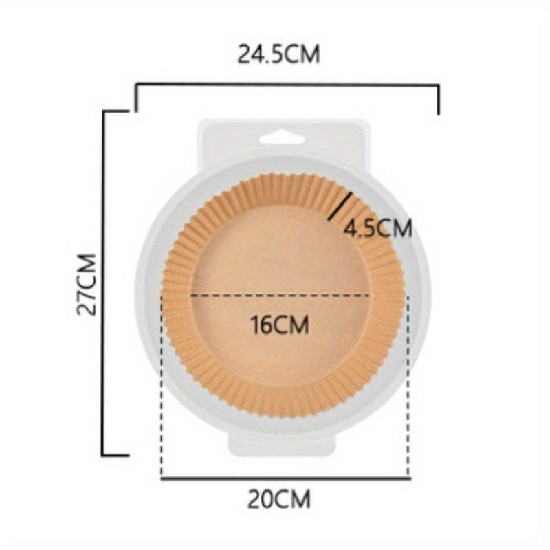 Упаковка из 50 бумажных форм для запекания, безопасных для микроволновой печи - антипригарные подкладки для выпечки в аэрогриле, идеально подходят для запекания с легкой очисткой, отлично подходят для гостиничных и коммерческих кухонь.
