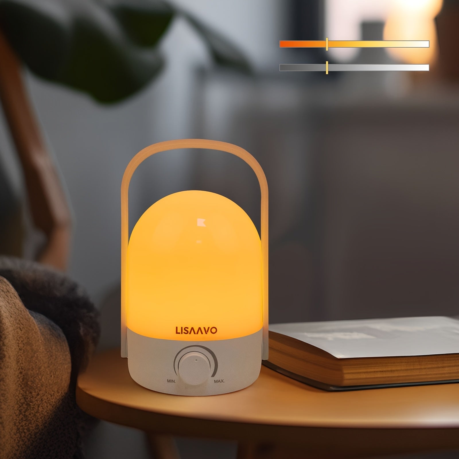 LED Yellow Mosquito Zapper Lamp with Adjustable Brightness Portable Night Light