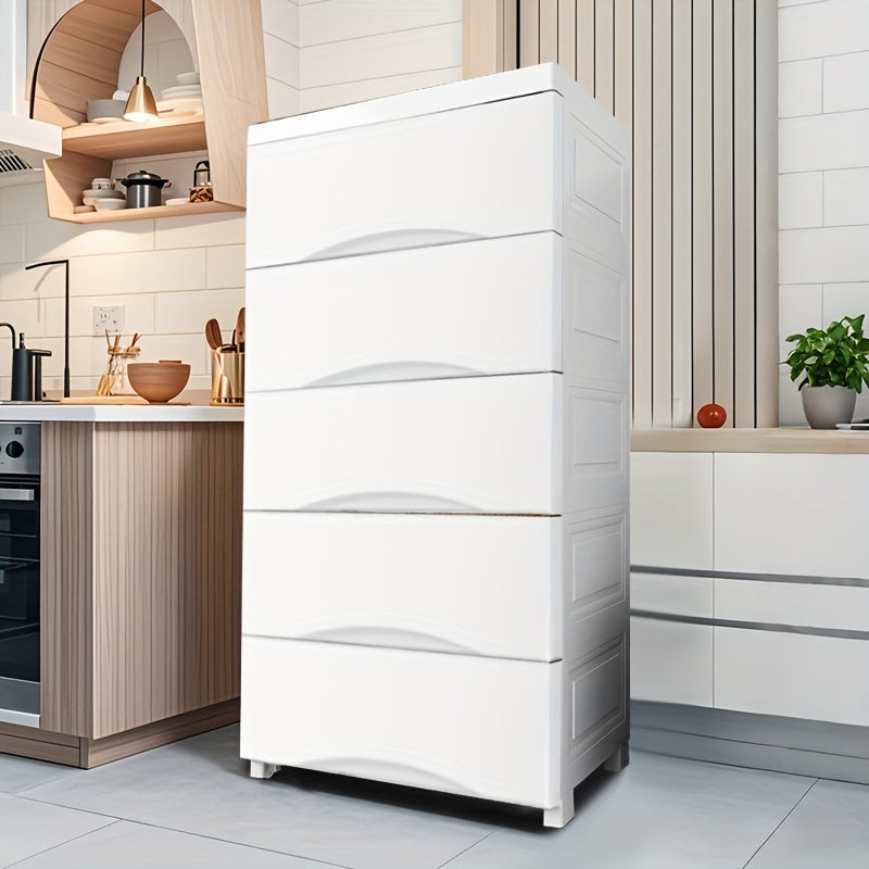 Kiyimlar, o'yinchoqlar, atıştırmalıklar va tartibga solish uchun tortma bilan keng saqlash qutisi.