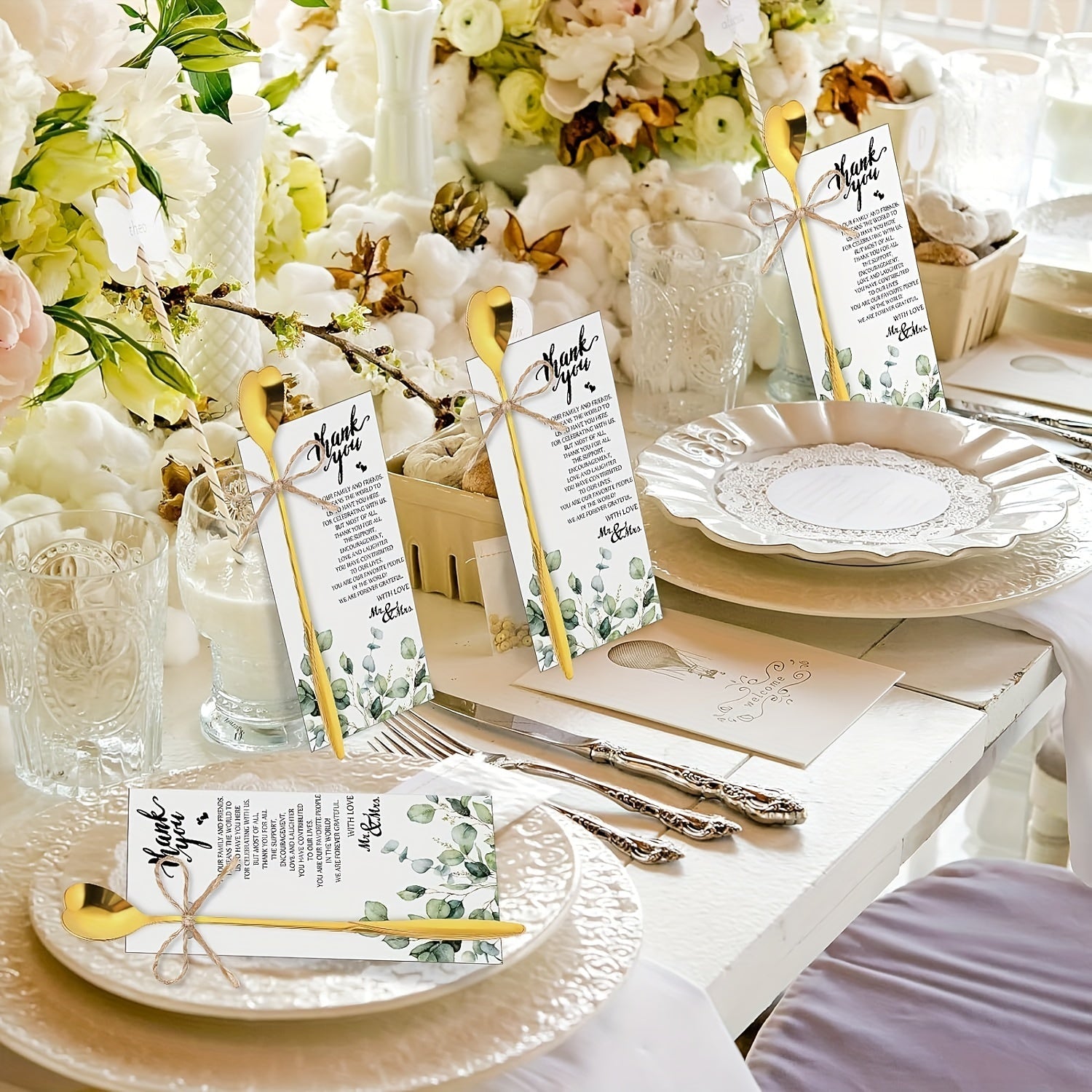 Set of 8 Heart-Shaped Stainless Steel Coffee Spoons with Mirror Finish for Tea and Cocktails