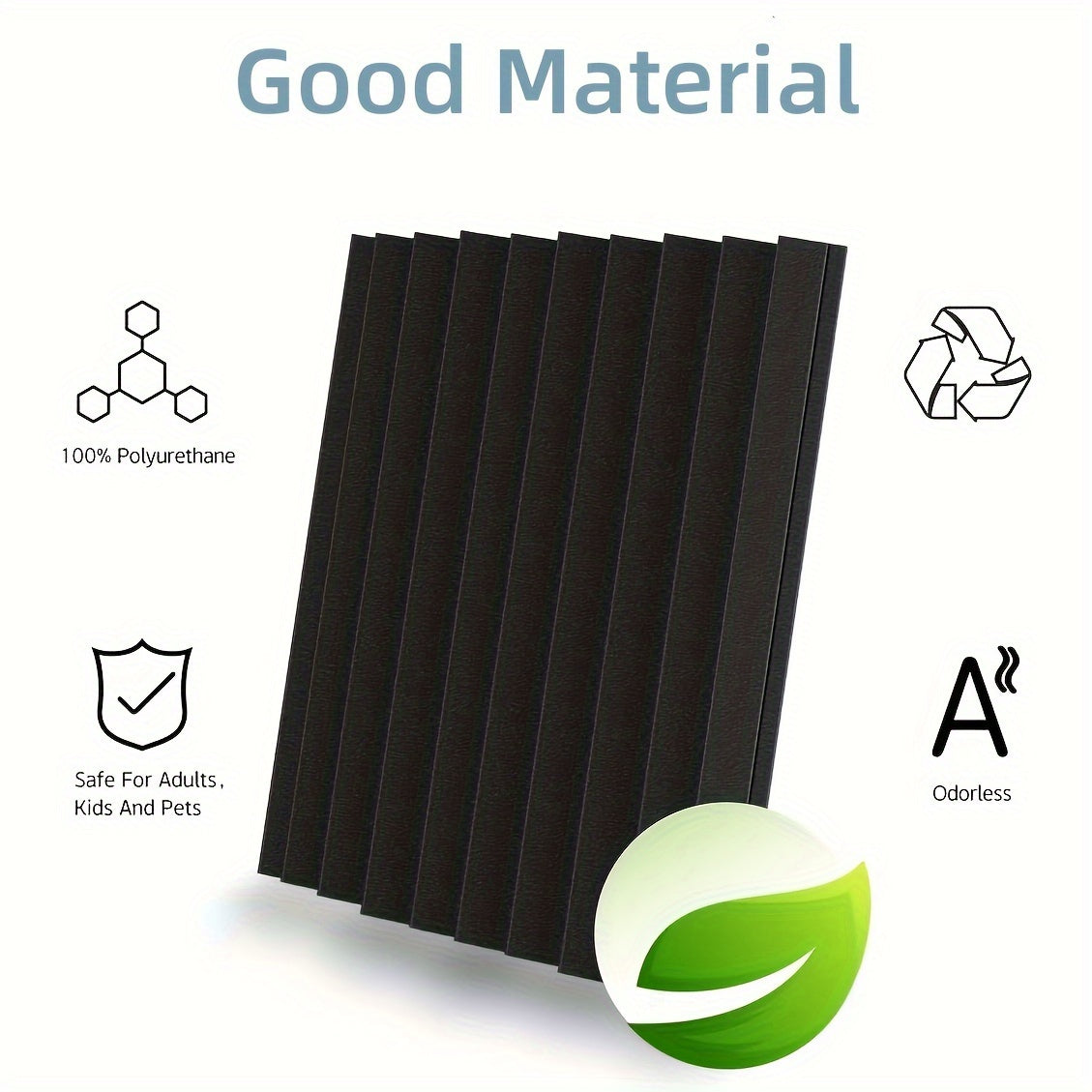 Paquete de 12 paneles de espuma acústica autoadhesivos negros 1x12x12 pulgadas, resistentes al fuego, insonorización para estudio, bar, KTV