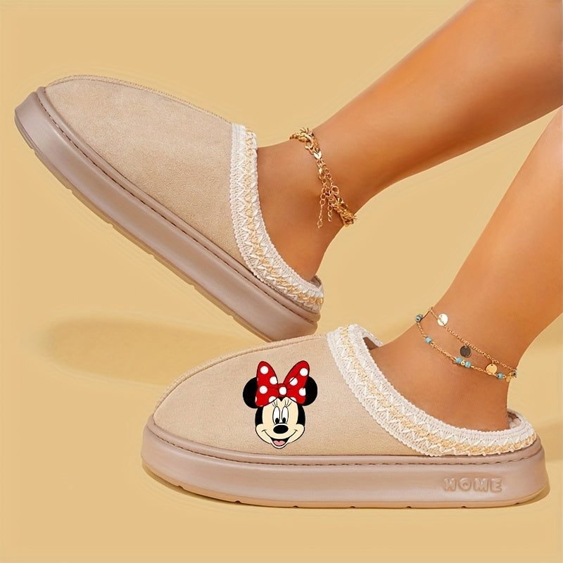 Women's 2D Printed Slip-On Slippers EVA Sole Indoor Outdoor Comfortable