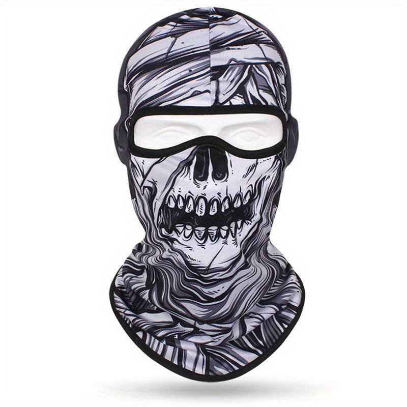Full Face 3D Anime Skull Balaclava Ski Mask for Men and Women for Cycling Skiing and Outdoor Sports