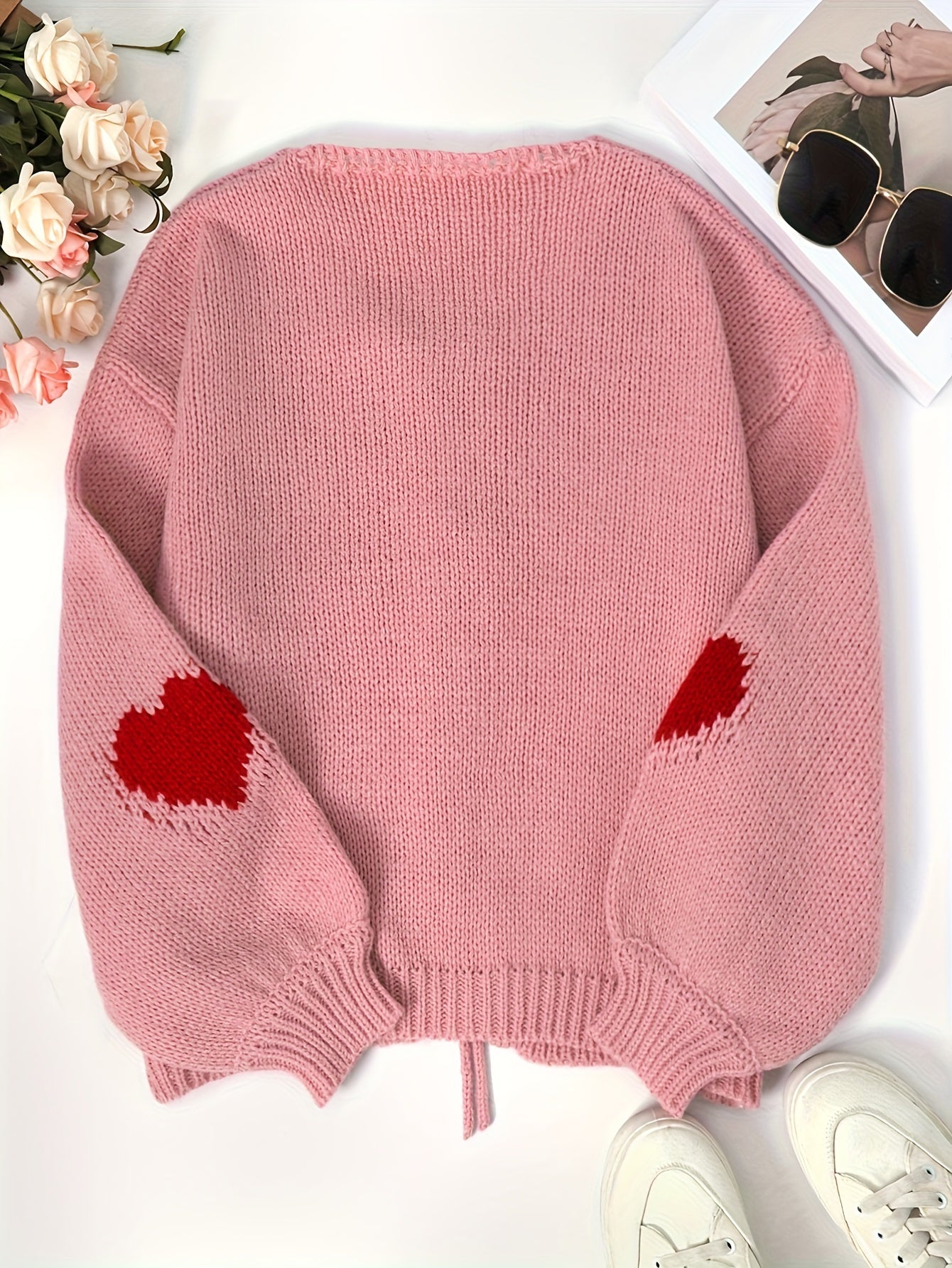 Plus Size Open Front Cardigan Warm Cozy Fall Winter Layering