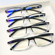 Unisex Reading Glasses Half Frame Durable PC Material Stylish Design +1.0 to +4.0